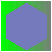 First Iteration in Sierpinski Hexagon