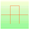 First Iteration in Mandelbrot Curve