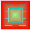 Second Iteration in Squares Curve
